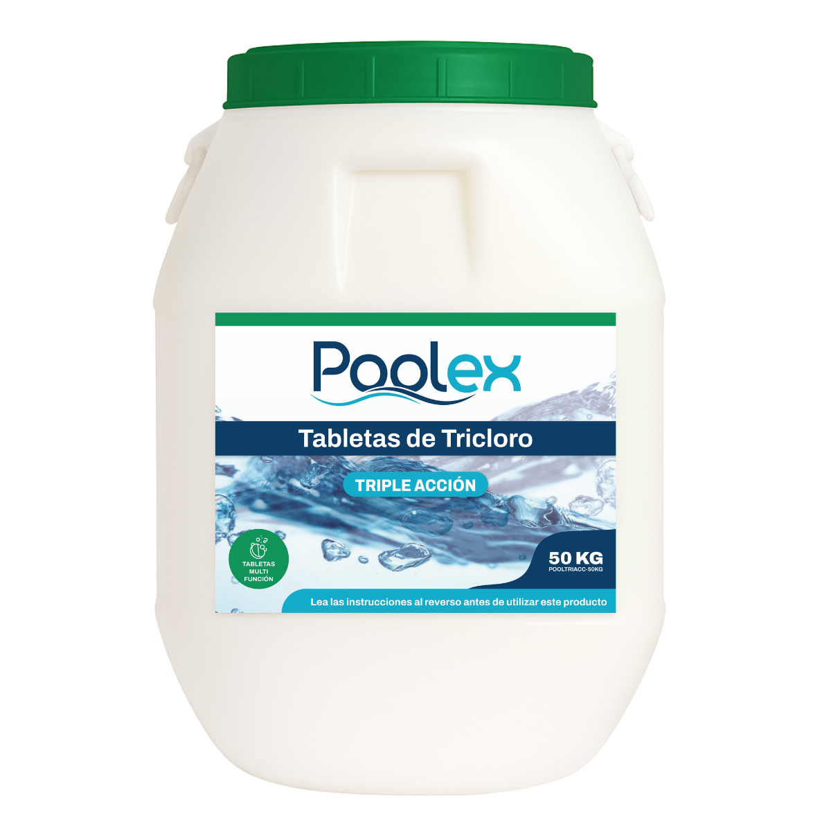 Poolex - Tricloro En Tableta Triple Acción - 50 kg